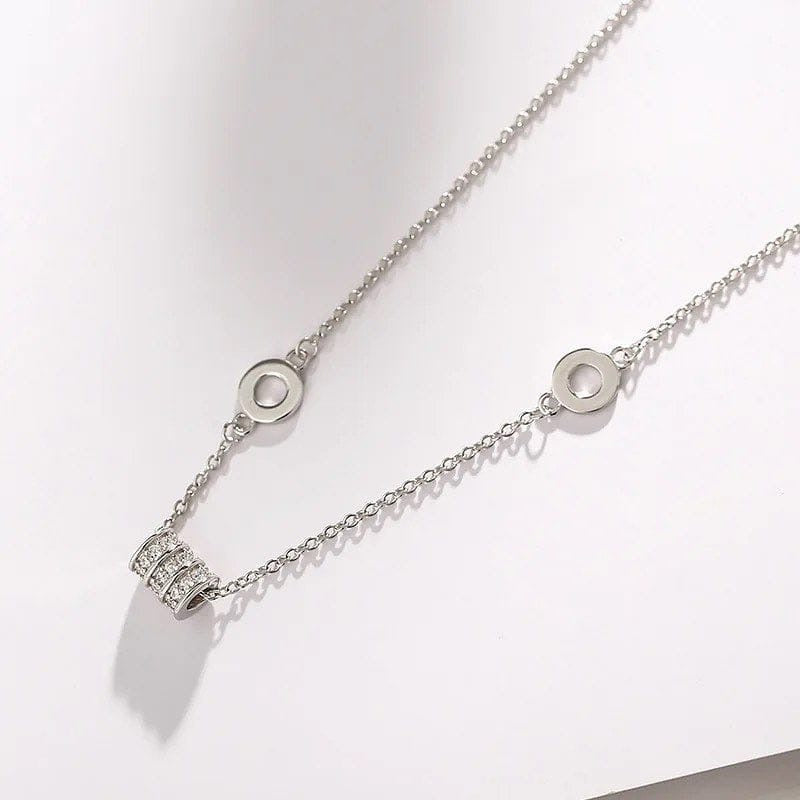 Collar Tubito de Zirconia