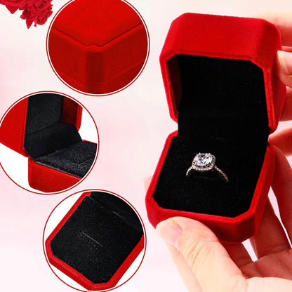 Cajita anillo cuadrada 🌹