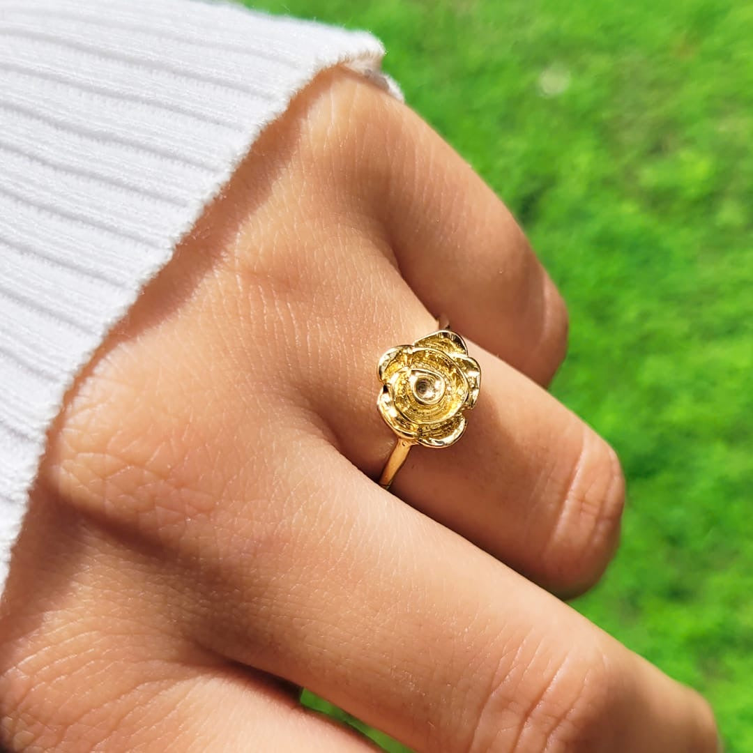 Anillo Rosa Dorada