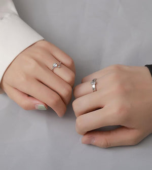 Set anillo de pareja Astronauta