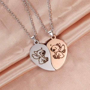 Set collares de pareja - Stitch