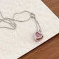 Collar corazón de frutilla