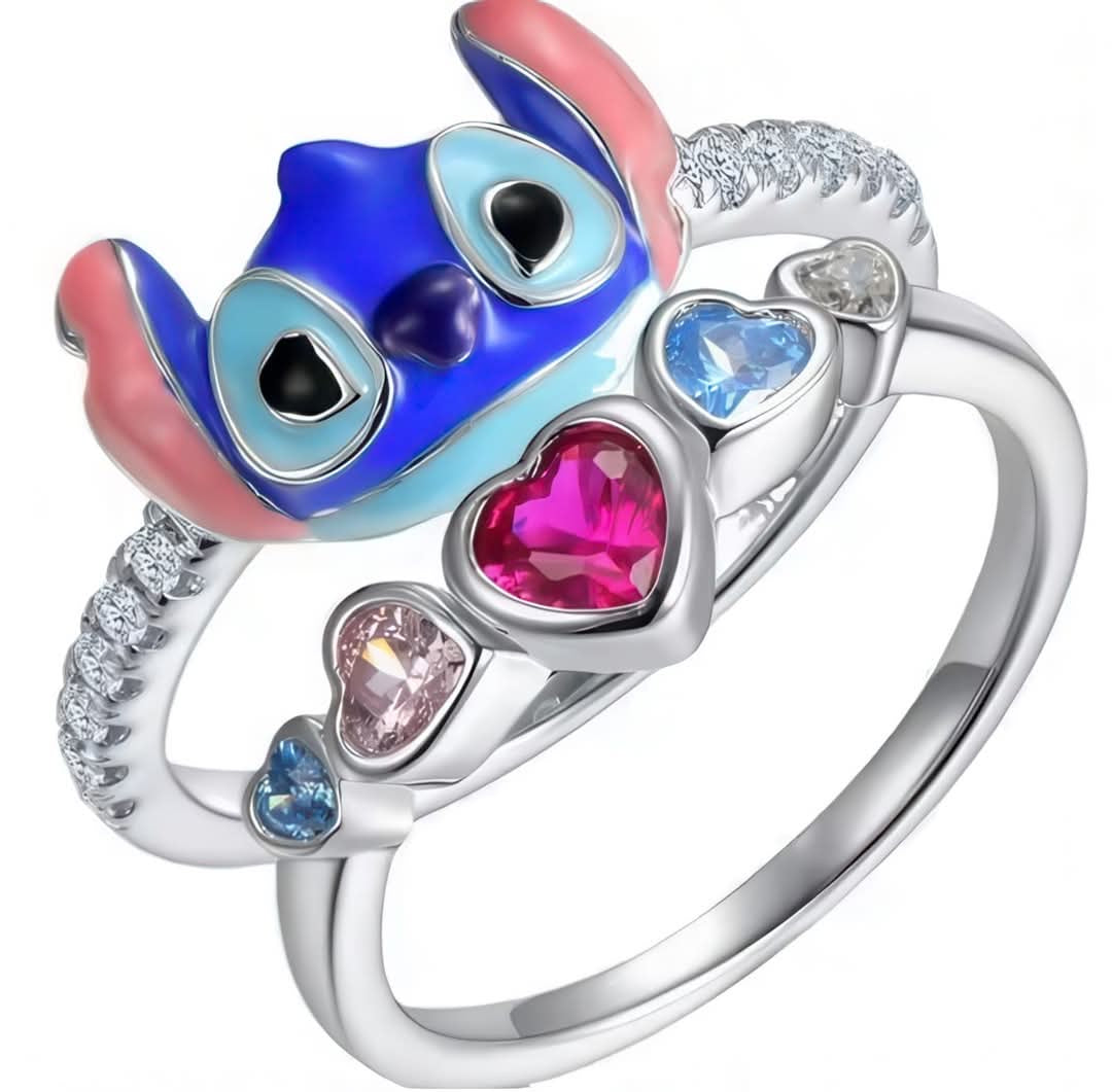 Anillo Stitch de Corazones