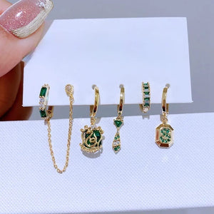 Set aretes Slytherin