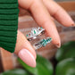 Set de anillos de pareja Slytherin
