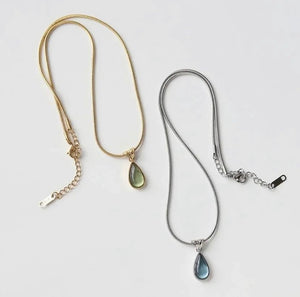 Collares Ocean Blue y Natural Green