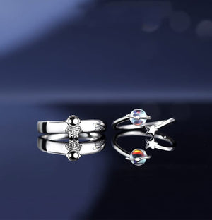 Set anillo de pareja Astronauta