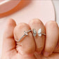 Anillo Doble - Mariposa Ypacarí