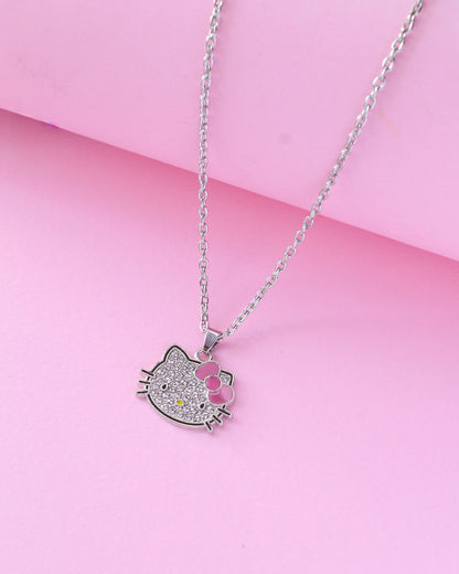 Collar medalla de Hello Kitty